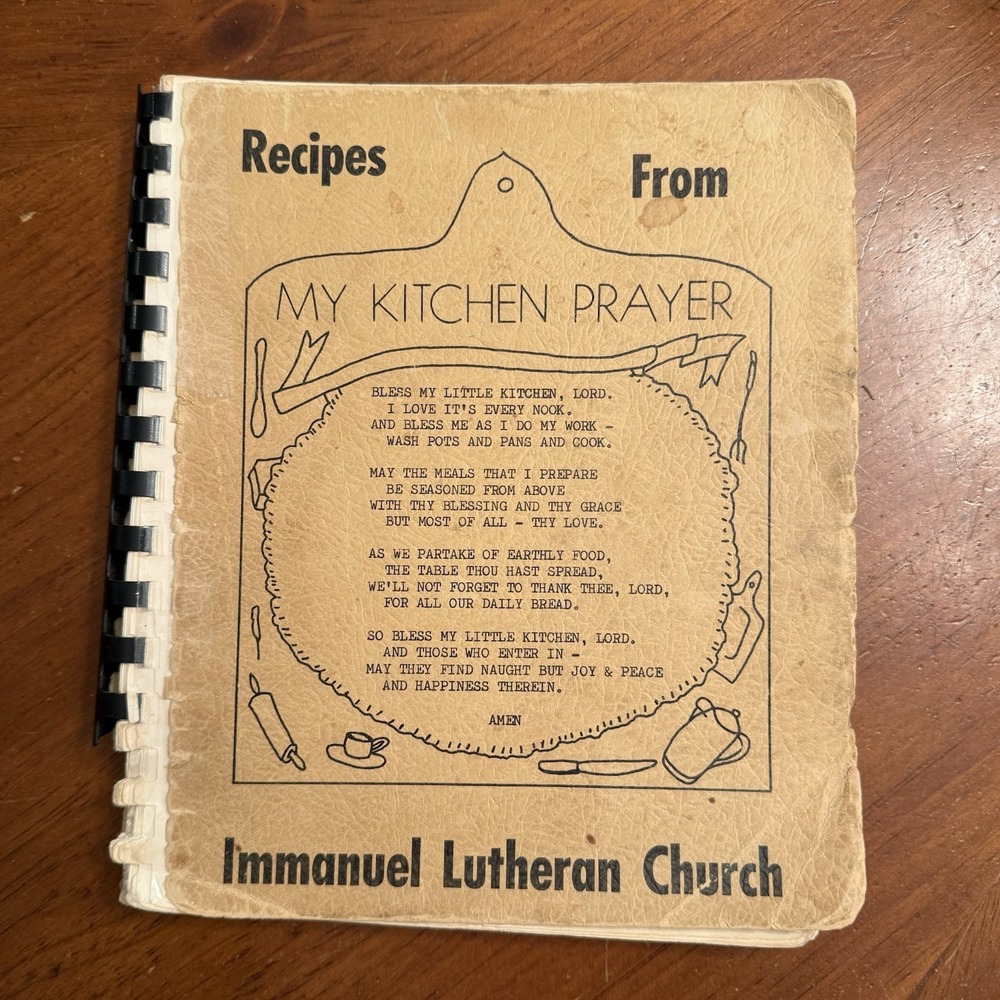 Immanuel Lutheran Church Cookbook Greenfield Iowa Recipes VTG 1963‎ READ